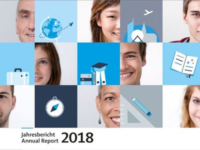 Umschlag des Jahresberichts 2018