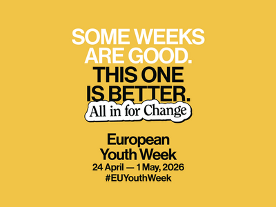 Gelber Banner mit der Aufschrift "Some weeks are good, this one ist better" 