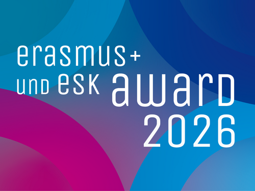 Erasmus+ und ESK Award 2026 Schriftzug 