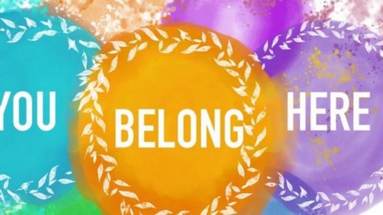 Text: YOU BELONG HERE