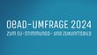 Schriftzug: OeAD-Umfragen 2024 zum EU Stimmungs- und Zukunftsbild.