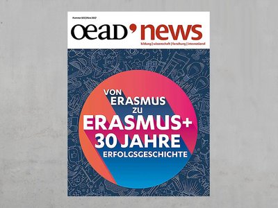 Cover page of OeAD News issue 102 30 years of Erasmus.