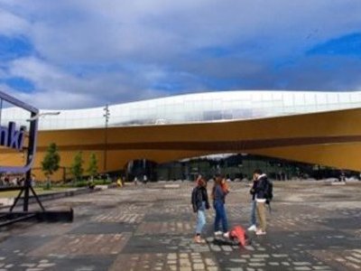 Die Oodi Bibliothek in Helsinki, Finnland