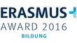 Logo Erasmus+ Award 2016 in blau