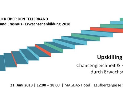 EPALE Konferenz Sujet welches eine Treppe nach oben darstellt