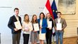 Verleihung der College of Europe Stipendium mit BM Edtstadler