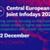 Grafik mit dem Text: "Save the date.  Central European Joint Infodays 2025. 1-2 December. Brno"